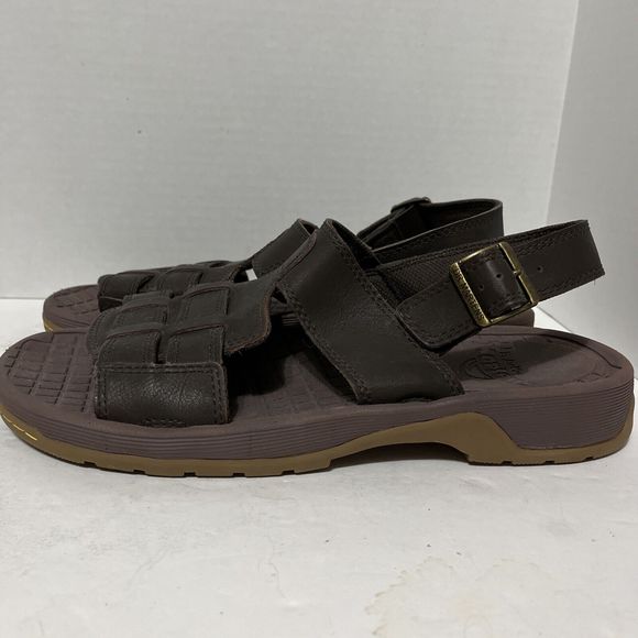 Doc Martens Men’s Size 12 Wharf AW004  Brown Sandals Ankle Strap Weave Woven - Picture 8 of 11